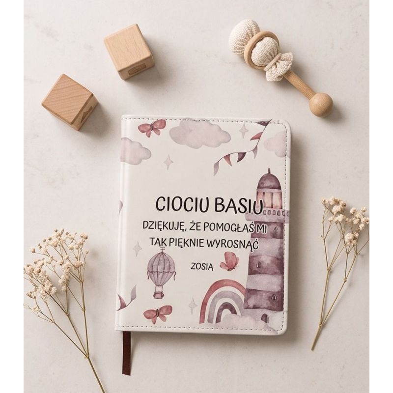 Personalizowany notes dla cioci ze żłobka lub przedszkola 14,5 × 11 cm ❤️❤️
