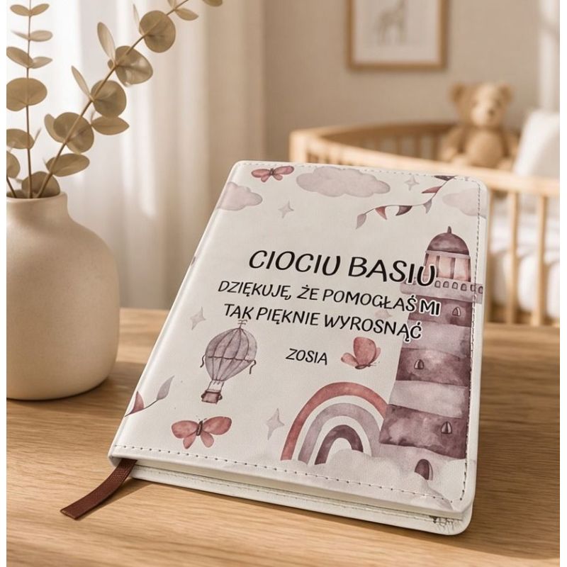 Personalizowany notes dla cioci ze żłobka lub przedszkola 14,5 × 11 cm ❤️❤️