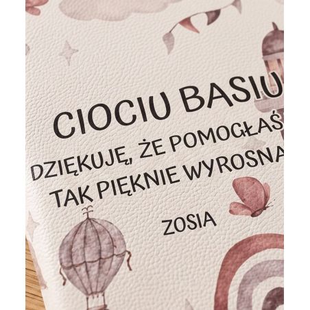 Personalizowany notes dla cioci ze żłobka lub przedszkola 14,5 × 11 cm ❤️❤️