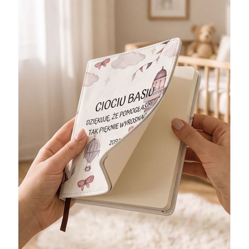 Personalizowany notes dla cioci ze żłobka lub przedszkola 14,5 × 11 cm ❤️❤️