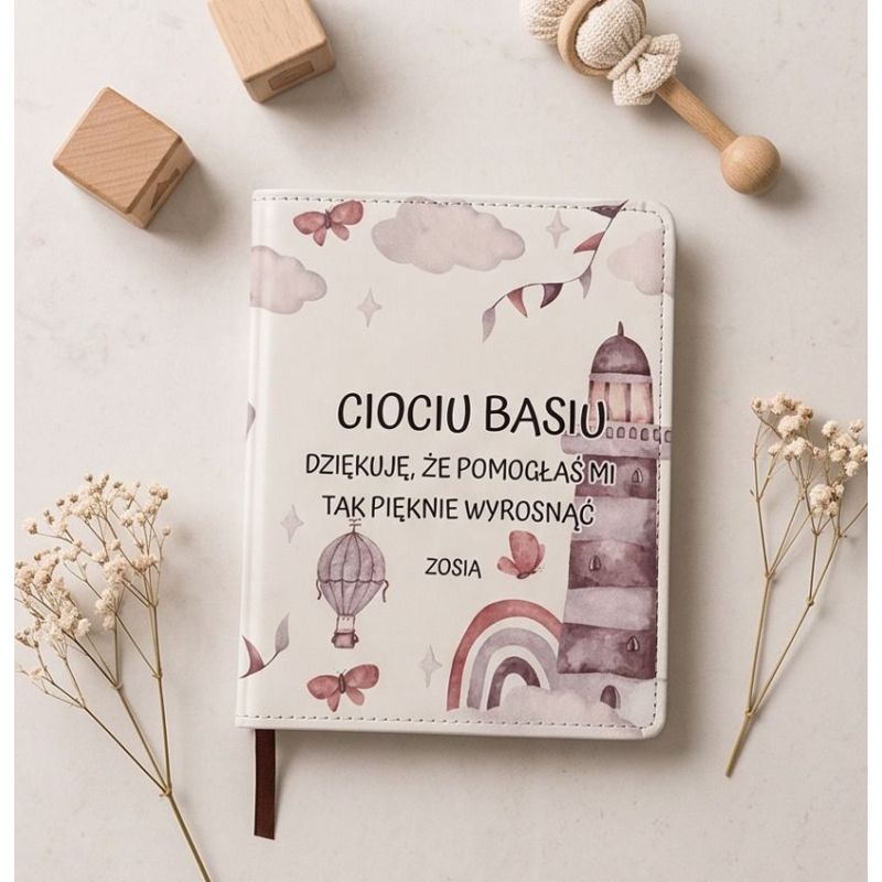 Personalizowany notes dla cioci ze żłobka lub przedszkola 14,5 × 11 cm ❤️❤️