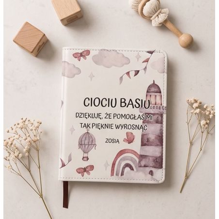 Personalizowany notes dla cioci ze żłobka lub przedszkola 14,5 × 11 cm ❤️❤️