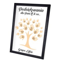 Ramka podziękowania dla nauczyciela - drzewko-personalizacja.