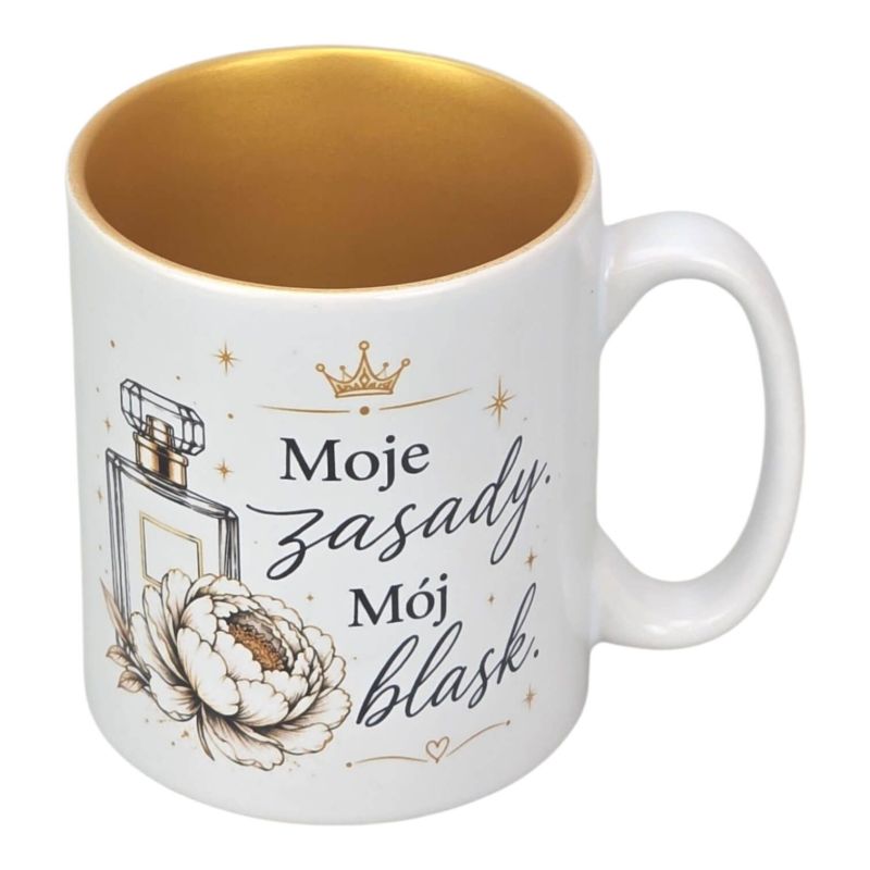 ✨ Kubek „Moje zasady, mój blask” 330 ml ✨