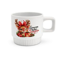 🎄 Kubek świąteczny „Grzeczna byłam… momentami” 300 ml