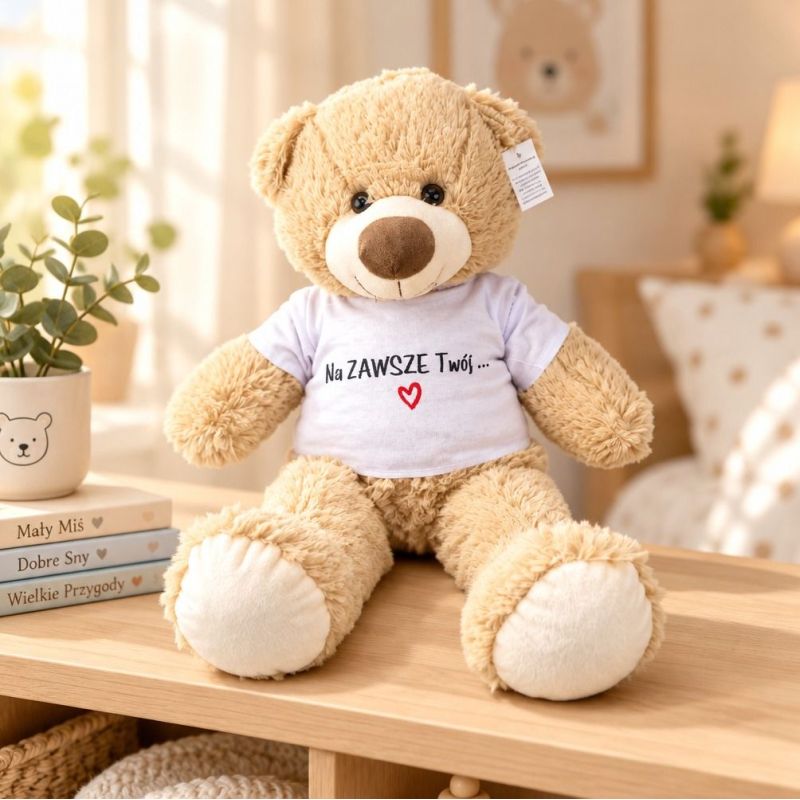 Miś pluszowy Na zawsze Twój 55 cm na prezent | GiftShop24