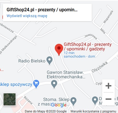 mapa dojazdu Giftshop