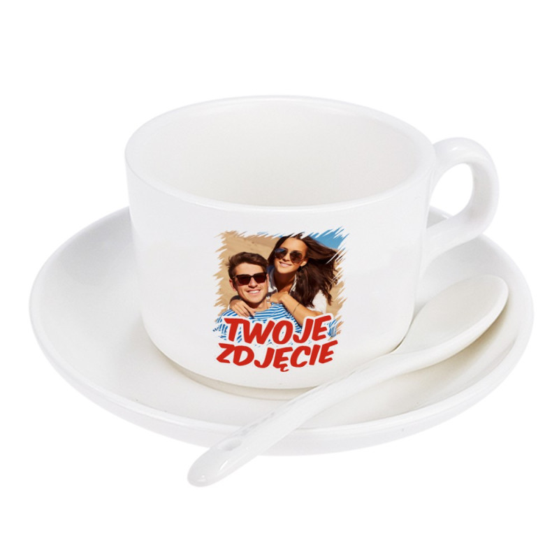 Filiżanka z nadrukiem zdjęcia, grafiki lub tekstu Klienta.