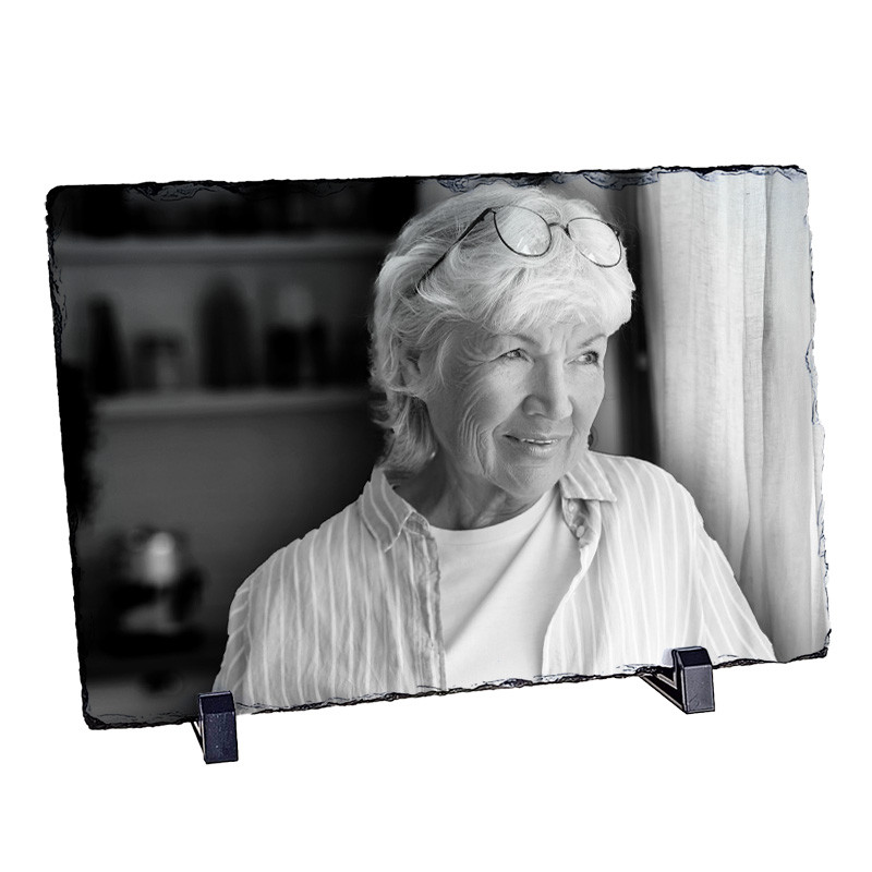 Płyta granitowa ze zdjęciem nadrukowanym w technologii sublimacji (niewyczuwalny, trwały nadruk) 30 x 20 cm. (Granity: Z lakierem)