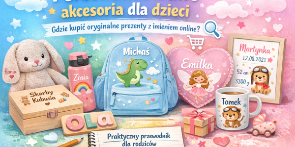 Personalizowane akcesoria dla dzieci – gdzie kupić oryginalne prezenty z imieniem online? Praktyczny przewodnik dla rodziców