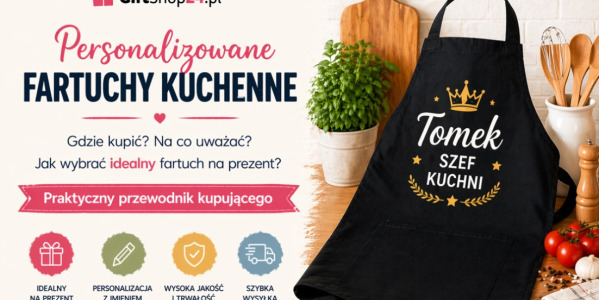 Personalizowane fartuchy kuchenne – gdzie kupić, na co uważać i jak wybrać idealny fartuch na prezent? [Przewodnik kupującego]
