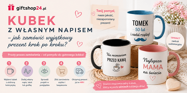Kubek z własnym napisem – jak zamówić prezent krok po kroku